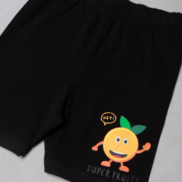 KIDS PLAY SHORT BLACK ORANGE - WONDER NATION